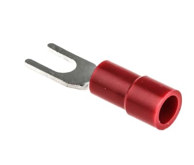 Product image for Red M3 spade terminal,0.5-1.5sq.mm wire