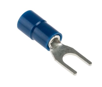 Product image for Blue M4 spade terminal,1.5-2.5sq.mm wire