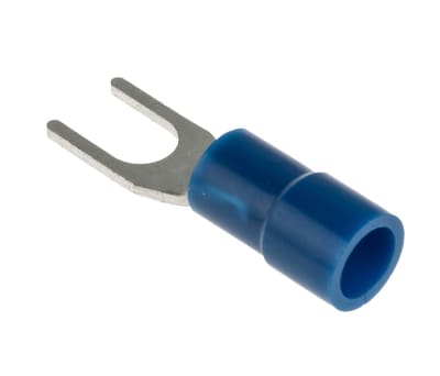 Product image for Blue M4 spade terminal,1.5-2.5sq.mm wire