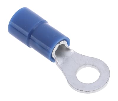 Product image for Blue M4 ring terminal,1.5-2.5sq.mm wire