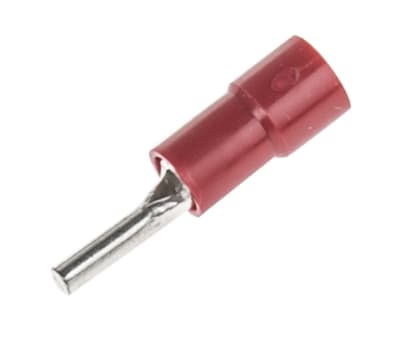 Product image for Red crimp pin connector,0.5-1.5sq.mm