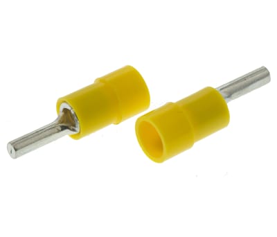 Product image for Yellow crimp pin connector,4-6sq.mm