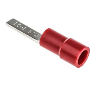 Product image for Red crimp blade terminal,3mm W