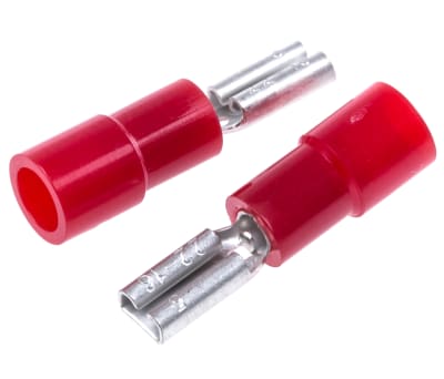 Product image for Red female receptacle,2.8Wx0.5mmT