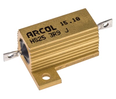 Product image for HS25 AL HOUSE WIREWOUND RESISTOR,3R9 25W