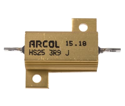 Product image for HS25 AL HOUSE WIREWOUND RESISTOR,3R9 25W