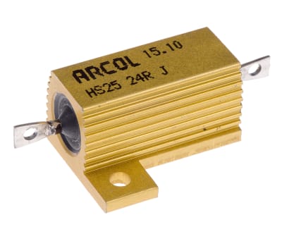 Product image for HS25 AL HOUSE WIREWOUND RESISTOR,24R 25W