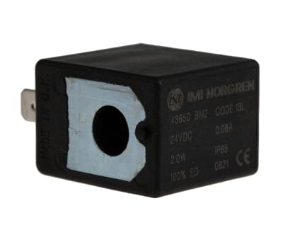 Product image for IMI Norgren 24V dc 2W Replacement Solenoid Coil, Compatible With V60, V61, V62, V63