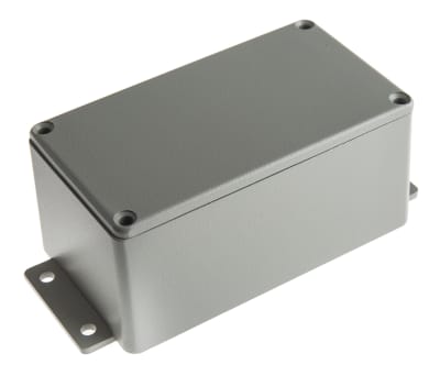 Product image for Flanged box, grey, 139.6x63.8x55mm