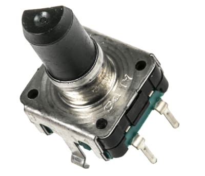 Product image for ROTARY ENCODER,12MM,24PULSE,VERT,SWITCH