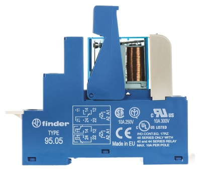 Product image for DPDT relay interface,8A 24Vdc coil