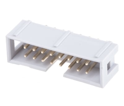 Product image for 16way IDC straight boxed header,25.7mm L