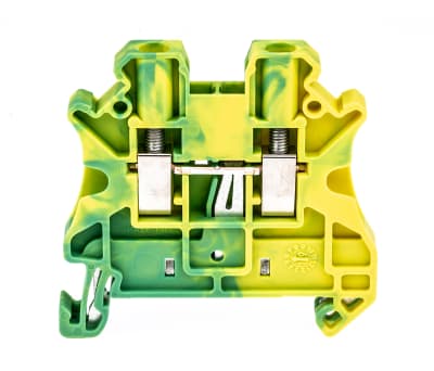 Product image for Din rail terminal block,UT2.5 PE,yel/grn