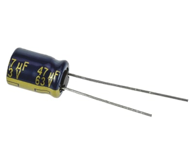 Product image for FC radial elec cap, 47uF 63V