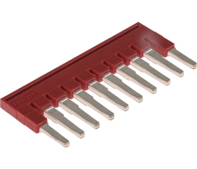 Product image for Plug-in bridge 10 pos, red FBS 10-5