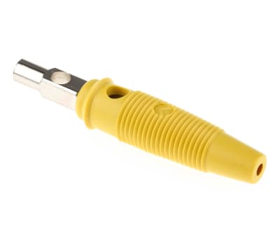 Product image for Yellow bunch pin plug screw termination