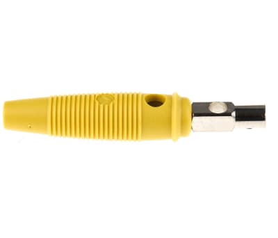 Product image for Yellow bunch pin plug screw termination