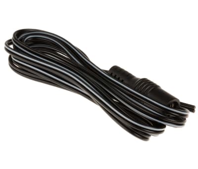 Product image for DC power adaptor straight skt lead,2.1mm
