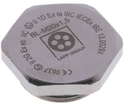 Product image for Blanking Plug M20 Metal ATEX IP68