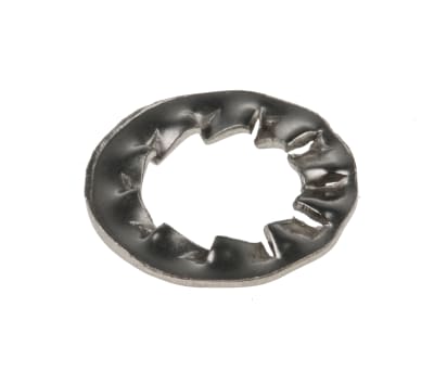 Product image for Plain Stainless Steel Internal Tooth Shakeproof Washer, M8, A4 316