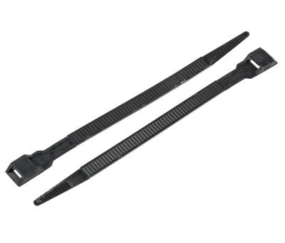 Product image for Black Nylon 66 Cable Ties 180x9mm