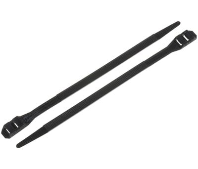 Product image for Black Nylon 66 Cable Ties 235x9mm