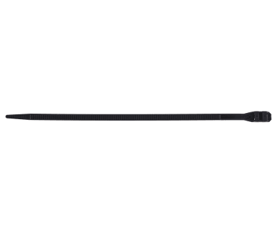 Product image for RS PRO Black Cable Tie Nylon Double Locking Cable Tie, 360mm x 9 mm