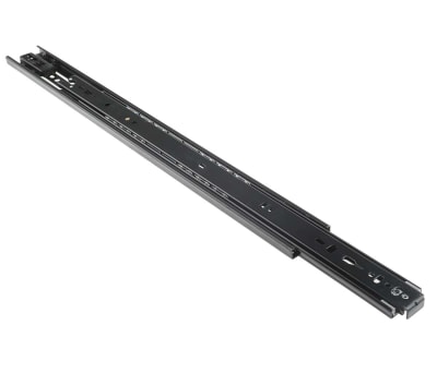 Product image for SELF CLOSE DRAWER SLIDE,BLACK ZP,L.500MM