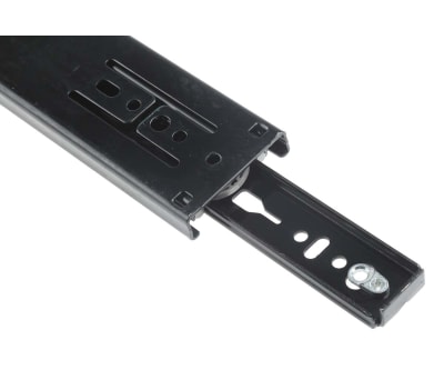 Product image for SELF CLOSE DRAWER SLIDE,BLACK ZP,L.450MM