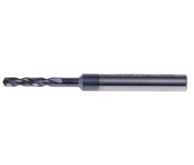 Product image for Dormer Solid Carbide Twist Drill Bit, 3.3mm x 62 mm