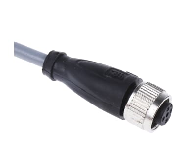 Product image for 4-PIN M12 STRAIGHT WITH 5M PVC CABLE