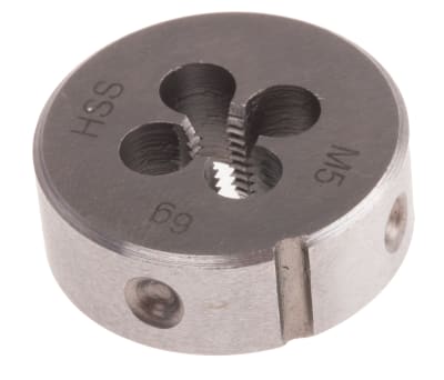 Product image for DIN HSS steel die,M5 0.8mm pitch, 25x9mm