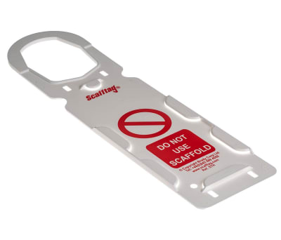 Product image for ScaffTag Scaffolding Tag, White on Green, Kit Contents Holder x 10, Insert x 20, Pen x 2