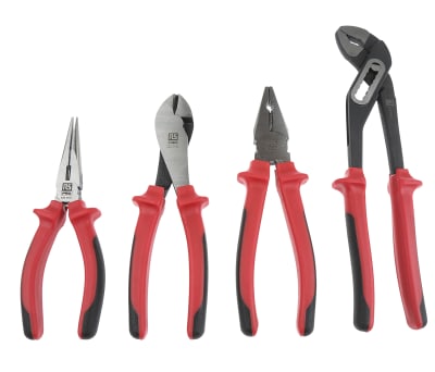 Product image for 4 piece ergonomic pliers set