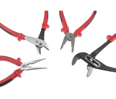 Product image for 4 piece ergonomic pliers set