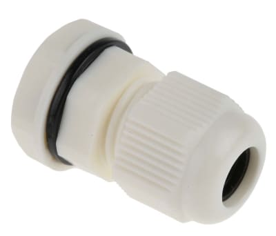 Product image for Wht Nylon Roundtop IP68 Cable Gland,M12