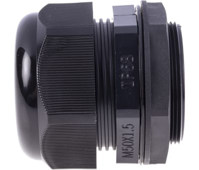 Product image for BLK ROUNDTOP IP68 30-38MM CABLEGLAND,M50