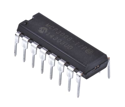 Product image for A/D CONVERTER 10BIT 8-CH 2.7V SPI PDIP16