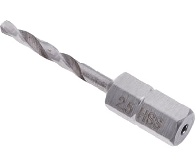 Product image for RS PRO HSS Twist Drill Bit, 2.5mm x 38 mm