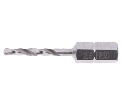 Product image for RS PRO HSS Twist Drill Bit, 2.5mm x 38 mm