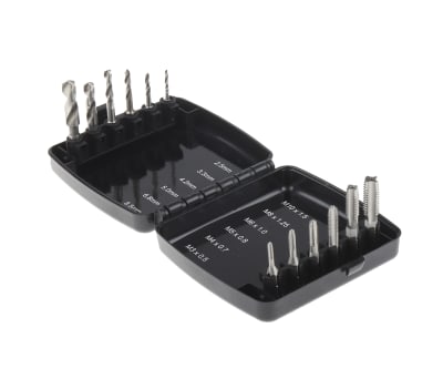 Product image for 1/4in hexagon drive tap and drill set