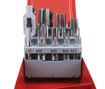 Product image for 22 piece HSS metric tap and drill set