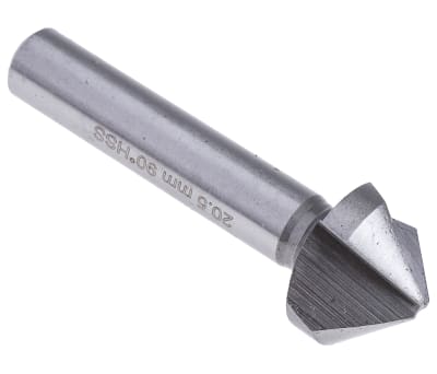 Product image for 90deg 3 flute countersink,20.5mm dia