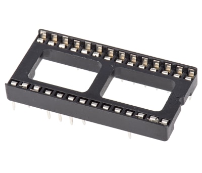 Product image for 28W IC SOCKET STAMPED CONTACTS