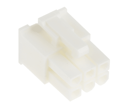 Product image for 6 way receptacle,Mini-Fit Jr,dual row