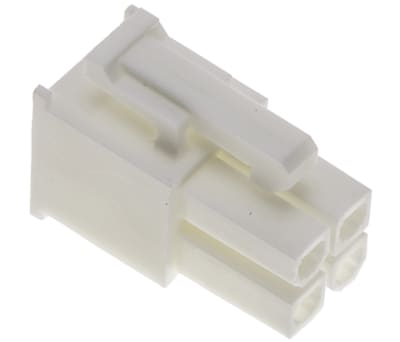 Product image for 4 way receptacle,Mini-Fit Jr,dual row