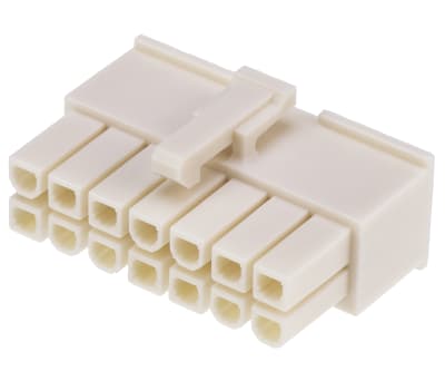 Product image for 14 way receptacle,Mini-Fit Jr,dual row