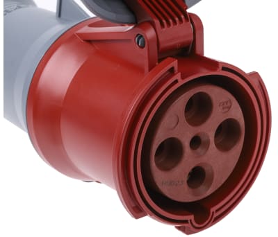 Product image for CONNECTOR RED 3P+E IP67 63A 415V