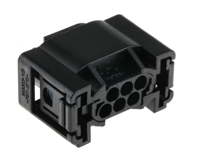 Product image for Conn housing rcpt. 6 way 3.5mm 180°,blk