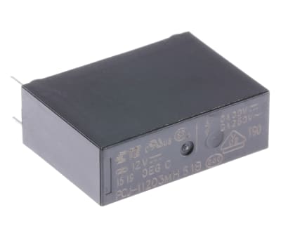 Product image for SPST-NO WASHTIGHT PCB RELAY, 3A 12VDC